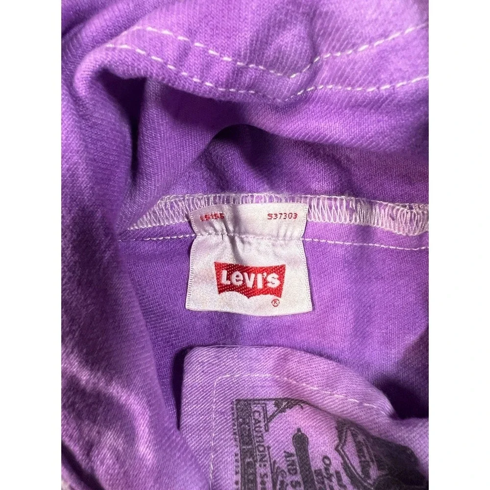 Levi's Men's 501 W30 L32 Purple Overdyed Jeans Y2K Grunge Streetwear Depop Skate - Picture 11 of 15